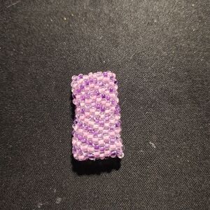Dreadlock Bead Handmade Pink Purple Zigzag Seed Bead Hair Jewelry Peyote Charm